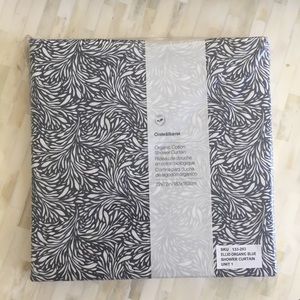 NWT Organic Crate and Barrel Shower Curtain